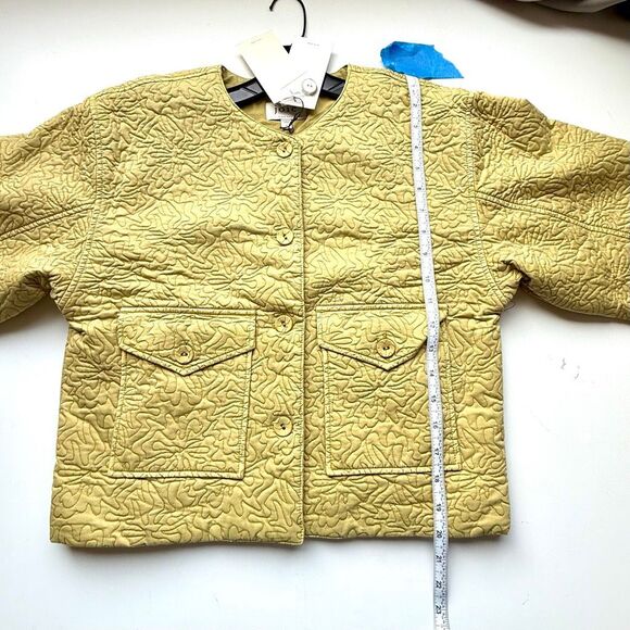 NWT Joie “Brooke” quilted cotton jacket In yellow olive oil. Size S - Picture 12 of 13